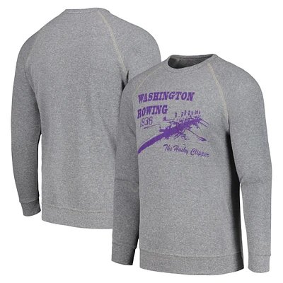 Men's Blue 84  Gray Washington Huskies Rowing the Boys Boat Pullover Sweatshirt