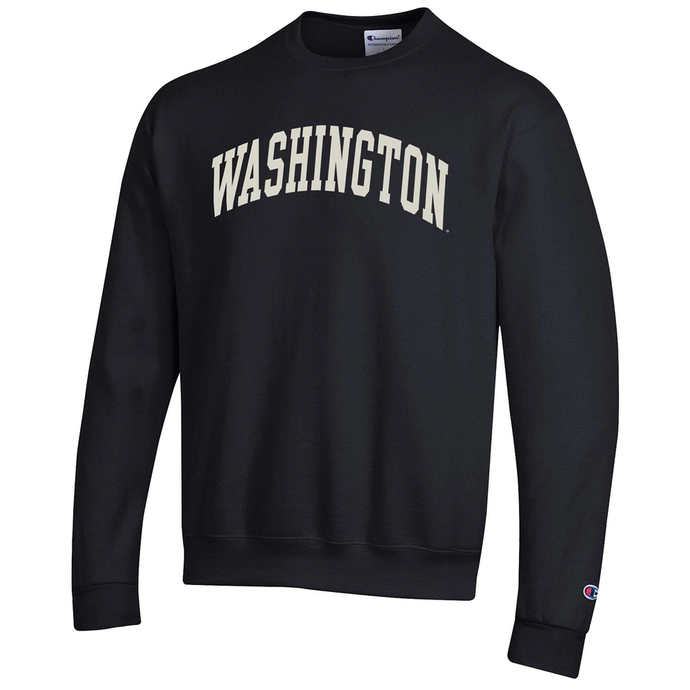 Men's Champion Washington Huskies Basic Arch Fleece Pullover Sweatshirt
