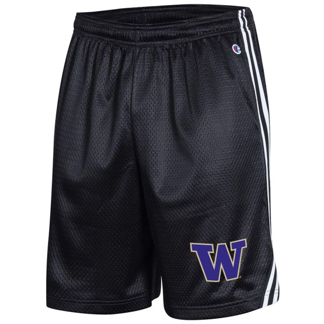 Short de crosse l'équipe des Huskies Washington Champion pour hommes, noir