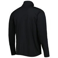 Men's Champion Black Washington Huskies Textured Quarter-Zip Jacket