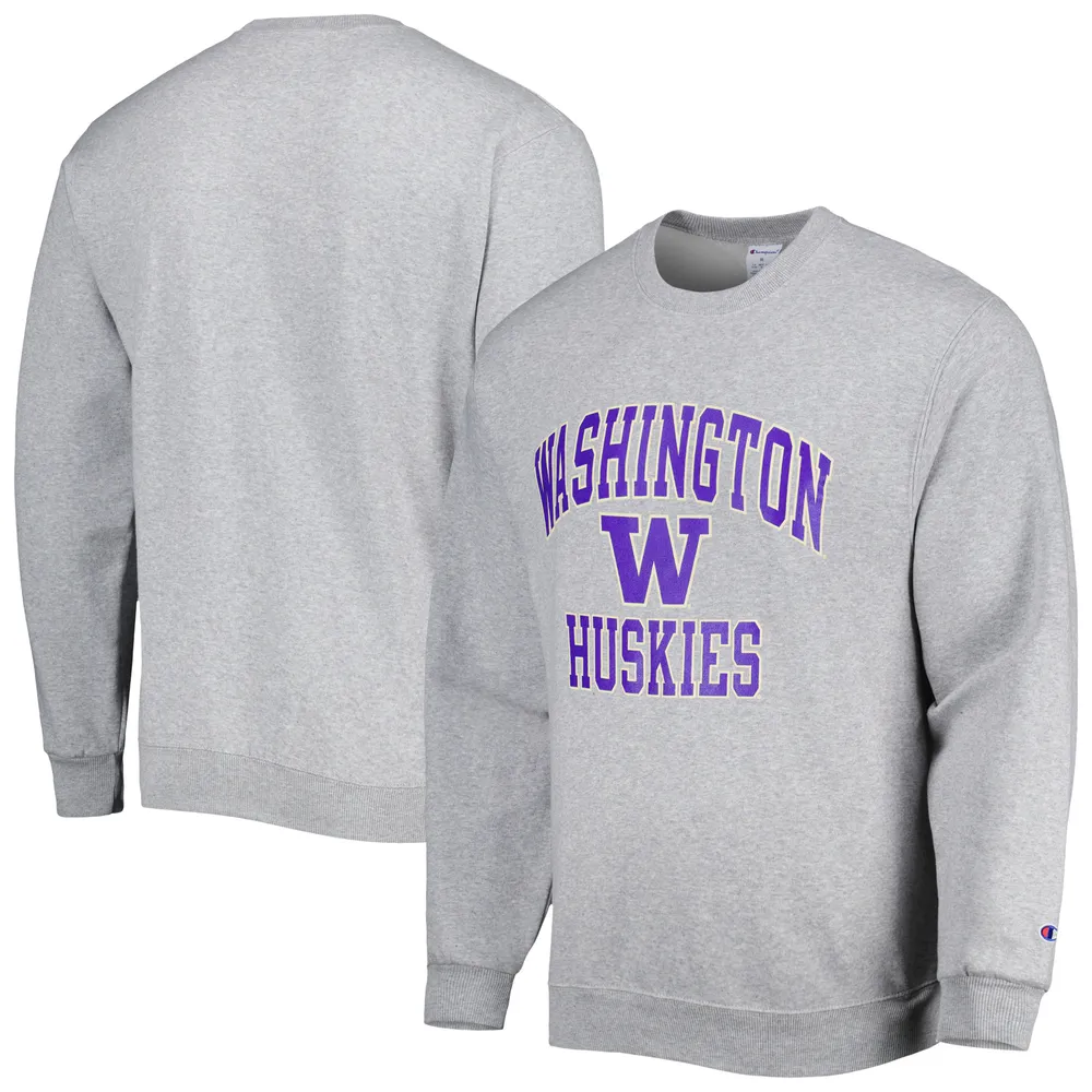 Chandail à enfiler pour homme Champion Heather Grey Washington Huskies High Motor