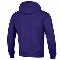 Sweat à capuche en polaire Basic Arch violet Champion pour homme des Washington Huskies