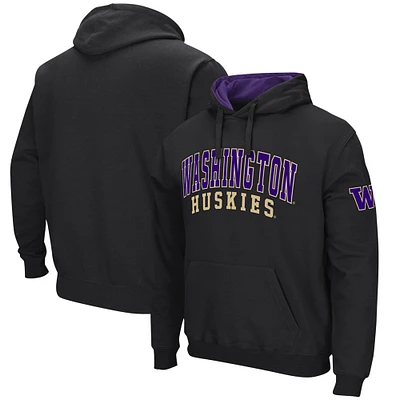 Sweat à capuche noir double arche Colosseum pour hommes, Washington Huskies