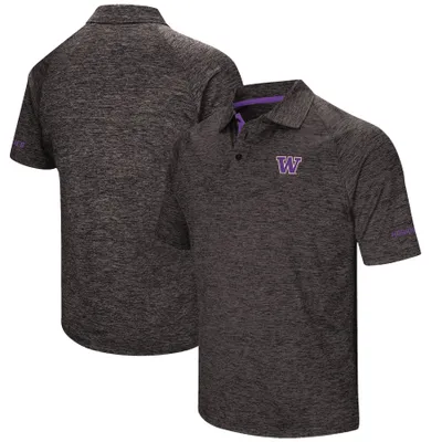 Washington Huskies Colosseum Down Swing Polo - Black