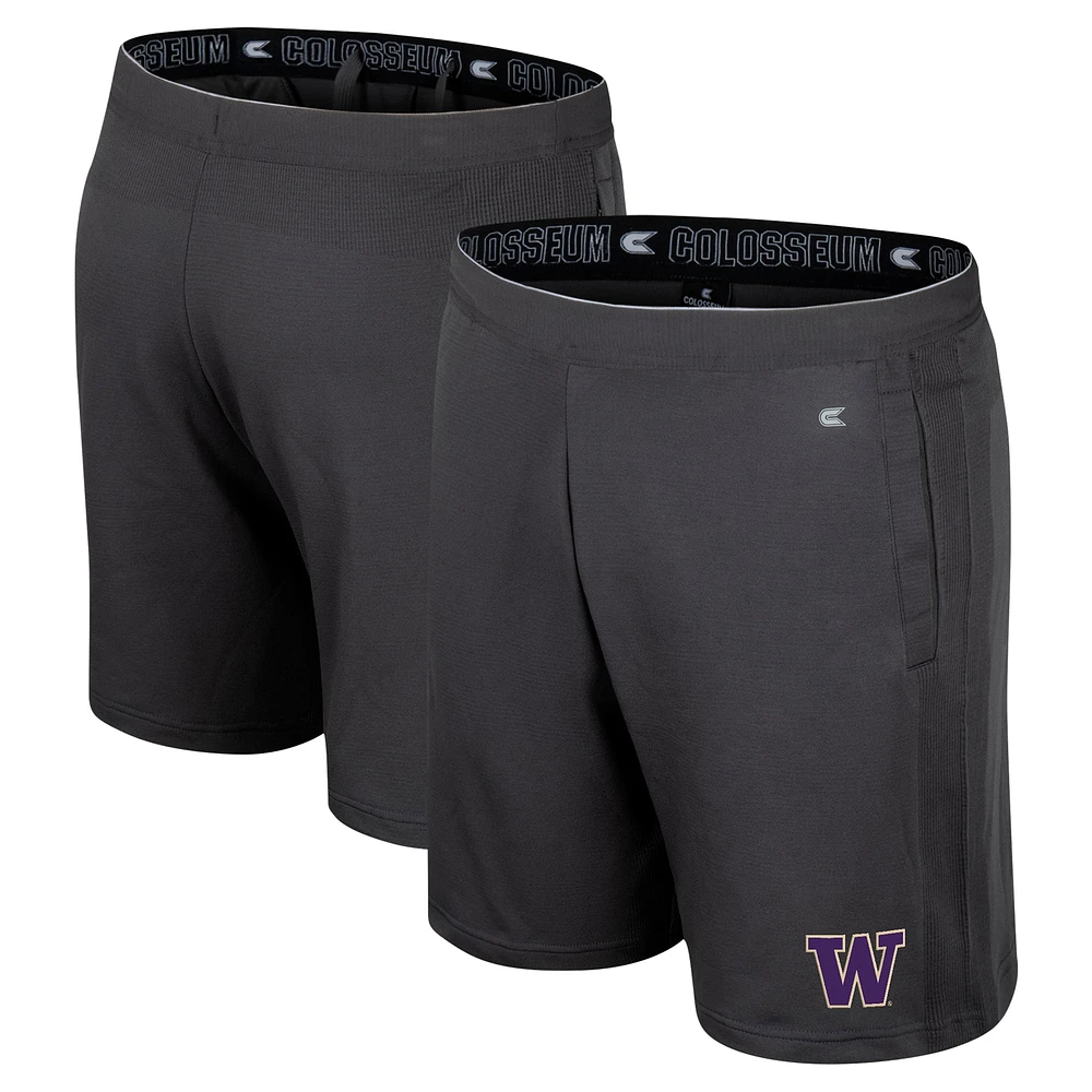 Men's Colosseum Charcoal Washington Huskies Forget Shorts