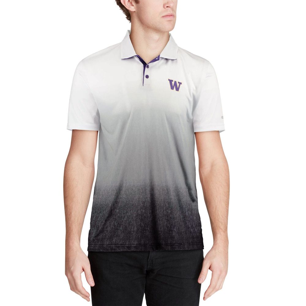 Men's Colosseum Gray Washington Huskies Magic Team Logo Polo