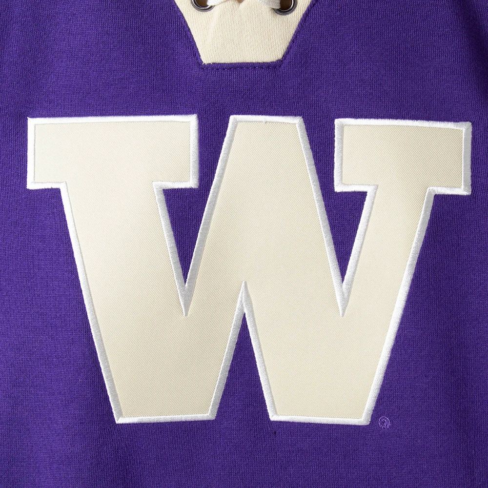 Men's Colosseum Purple Washington Huskies 2.0 Lace-Up Pullover Hoodie