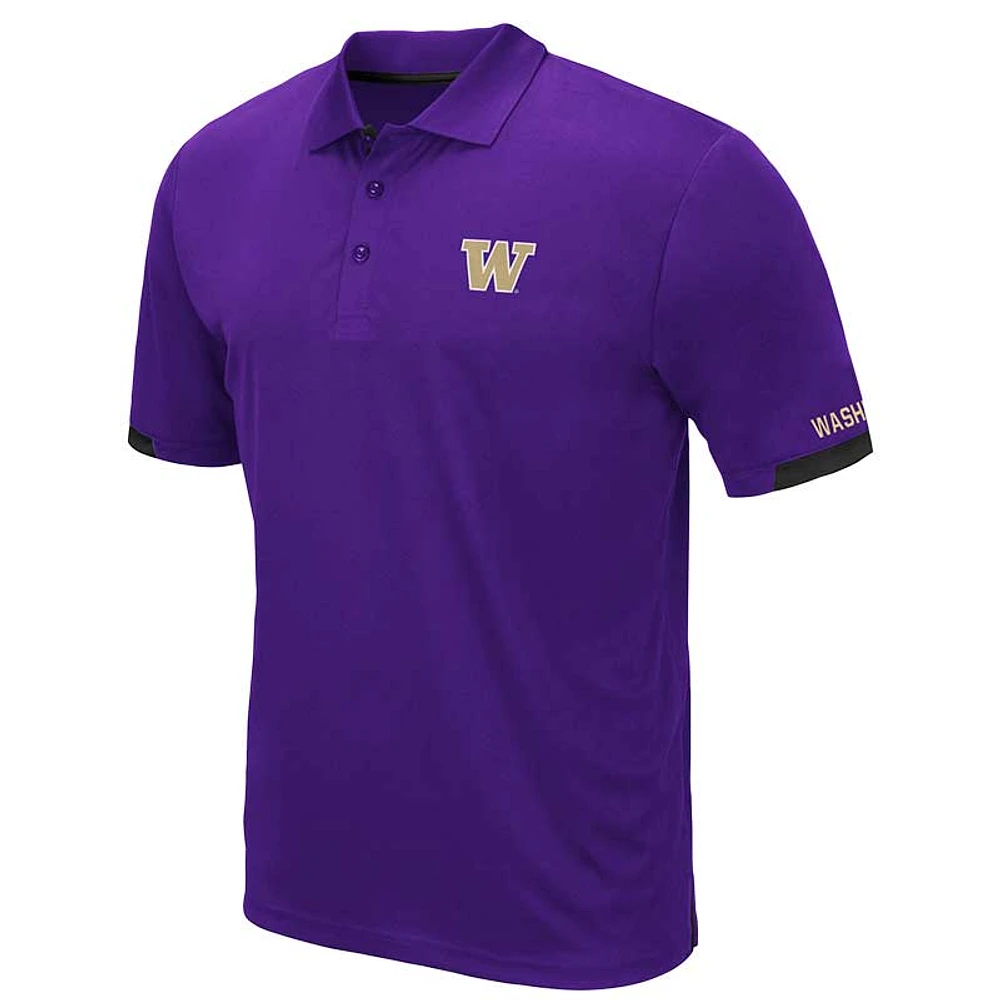 Men's Colosseum Purple Washington Huskies Big & Tall Santry Polo