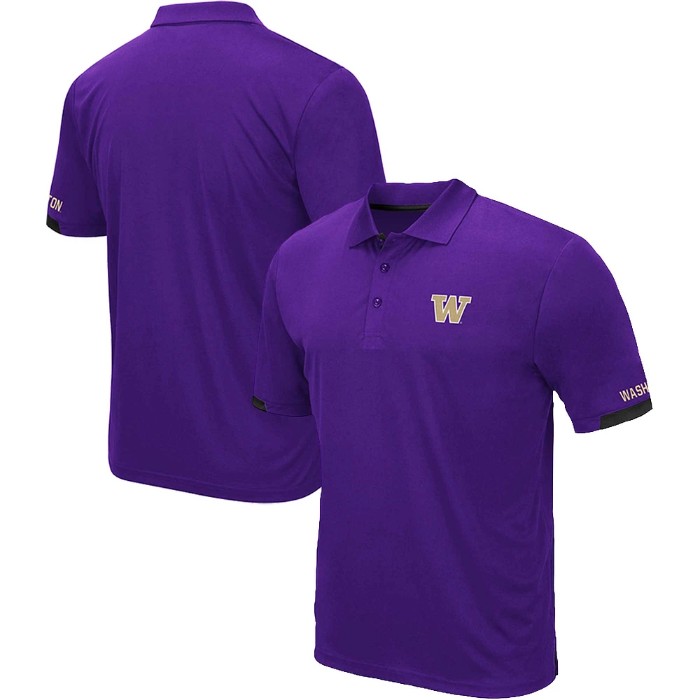 Polo Santry Washington Huskies Big & Tall Colosseum Purple pour homme