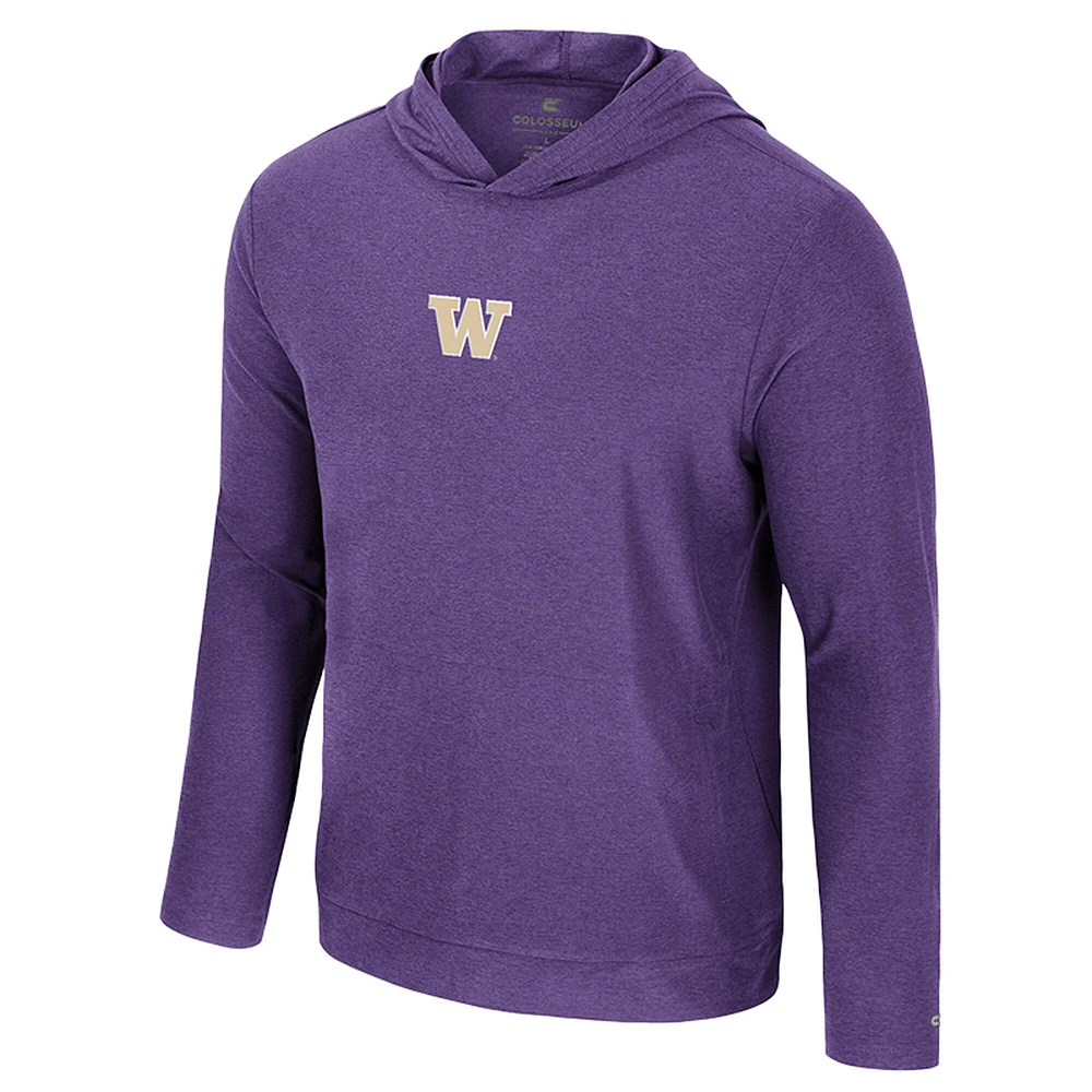 Men's Colosseum Purple Washington Huskies Long Sleeve T-Shirt Hoodie