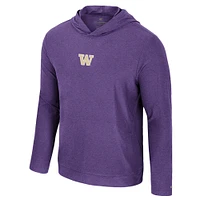 Men's Colosseum Purple Washington Huskies Long Sleeve T-Shirt Hoodie