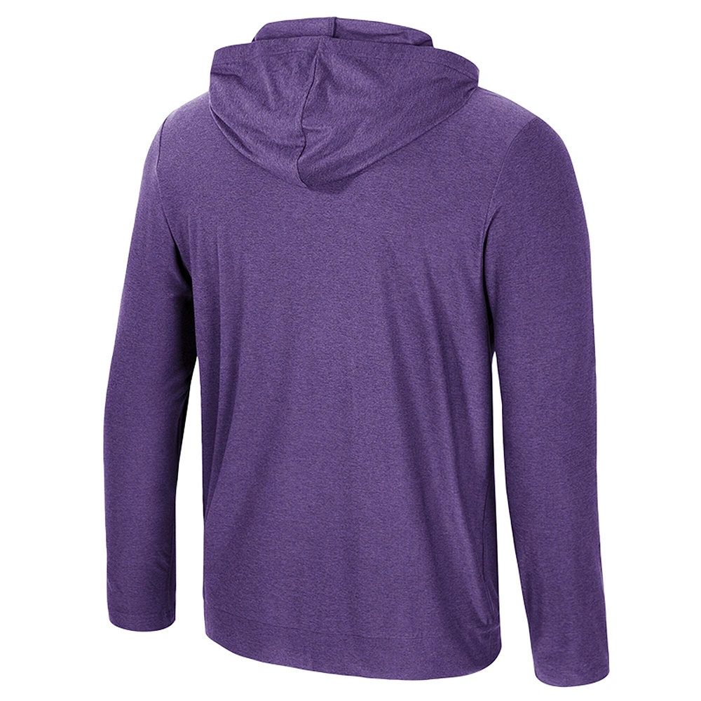 Men's Colosseum Purple Washington Huskies Long Sleeve T-Shirt Hoodie