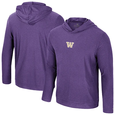 Men's Colosseum Purple Washington Huskies Long Sleeve T-Shirt Hoodie