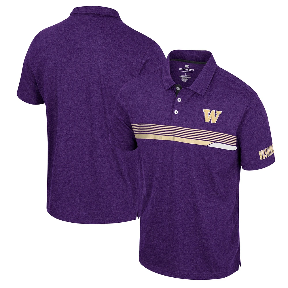 Colosseum Purple Washington Huskies No Problemo Polo Homme