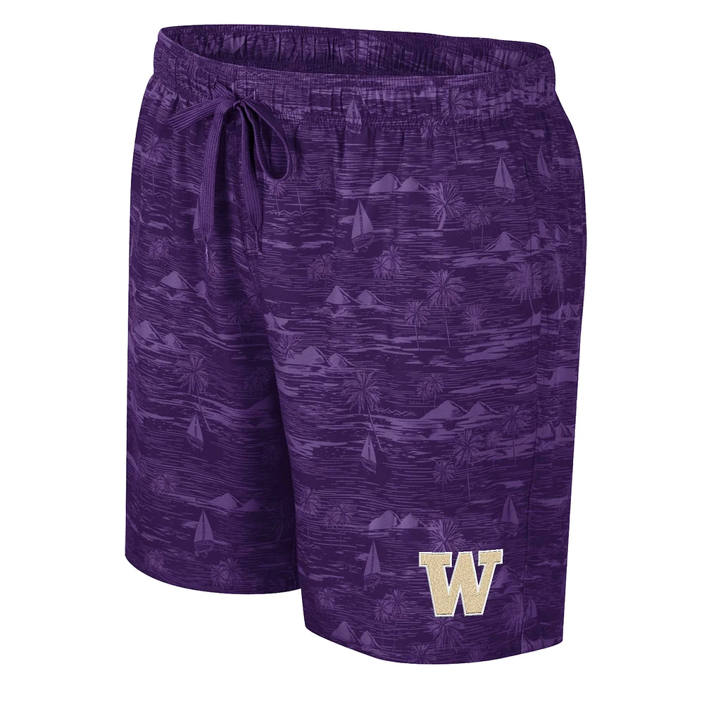 Short de bain Ozark violet Colosseum pour hommes Washington Huskies