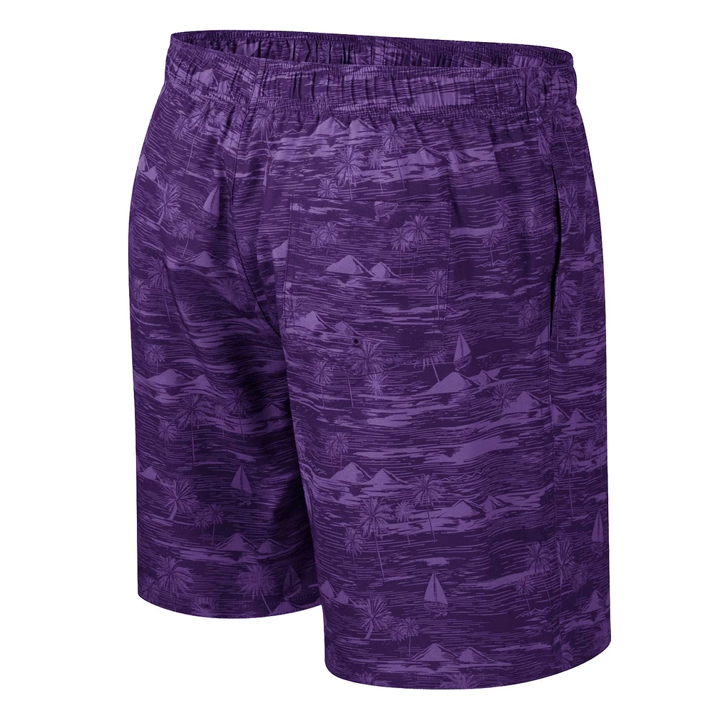 Short de bain Ozark violet Colosseum pour hommes Washington Huskies