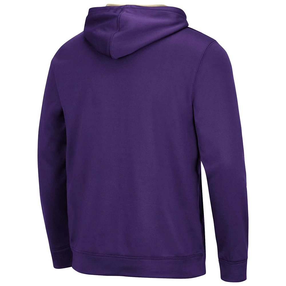 Men's Colosseum Purple Washington Huskies Resistance Pullover Hoodie