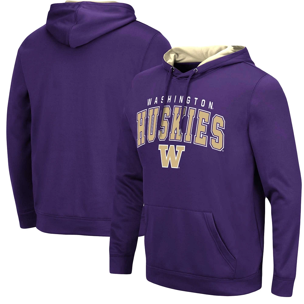 Pull à capuche violet Colosseum pour hommes, Washington Huskies Resistance Pull