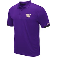 Men's Colosseum Purple Washington Huskies Santry Lightweight Polo