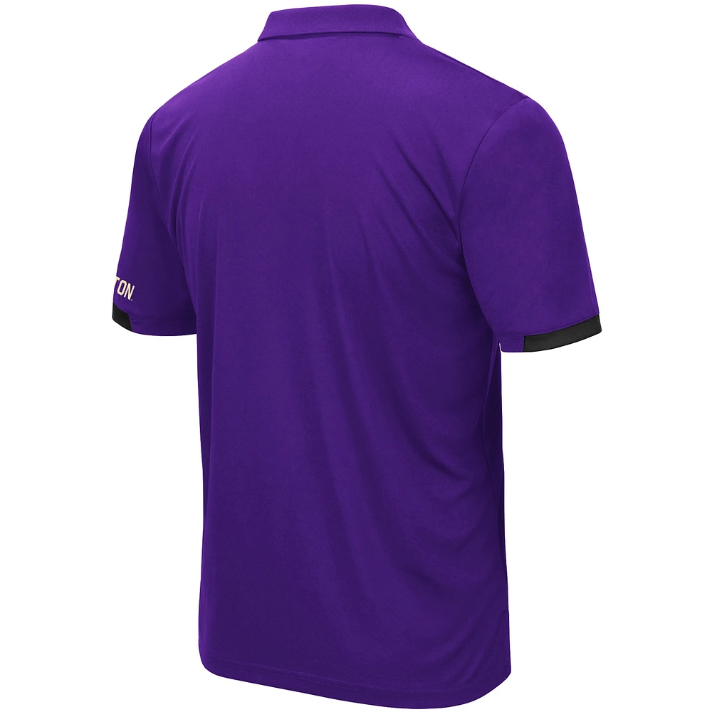 Men's Colosseum Purple Washington Huskies Santry Lightweight Polo