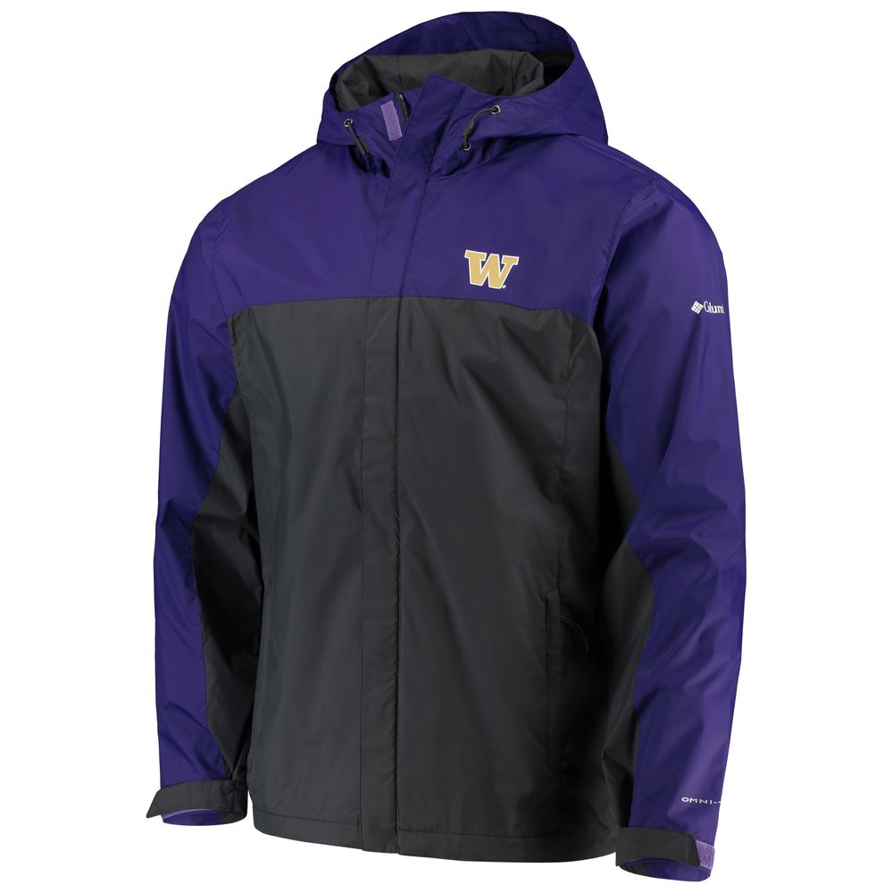 Men's Columbia Purple/Charcoal Washington Huskies Glennaker Storm Full-Zip Jacket