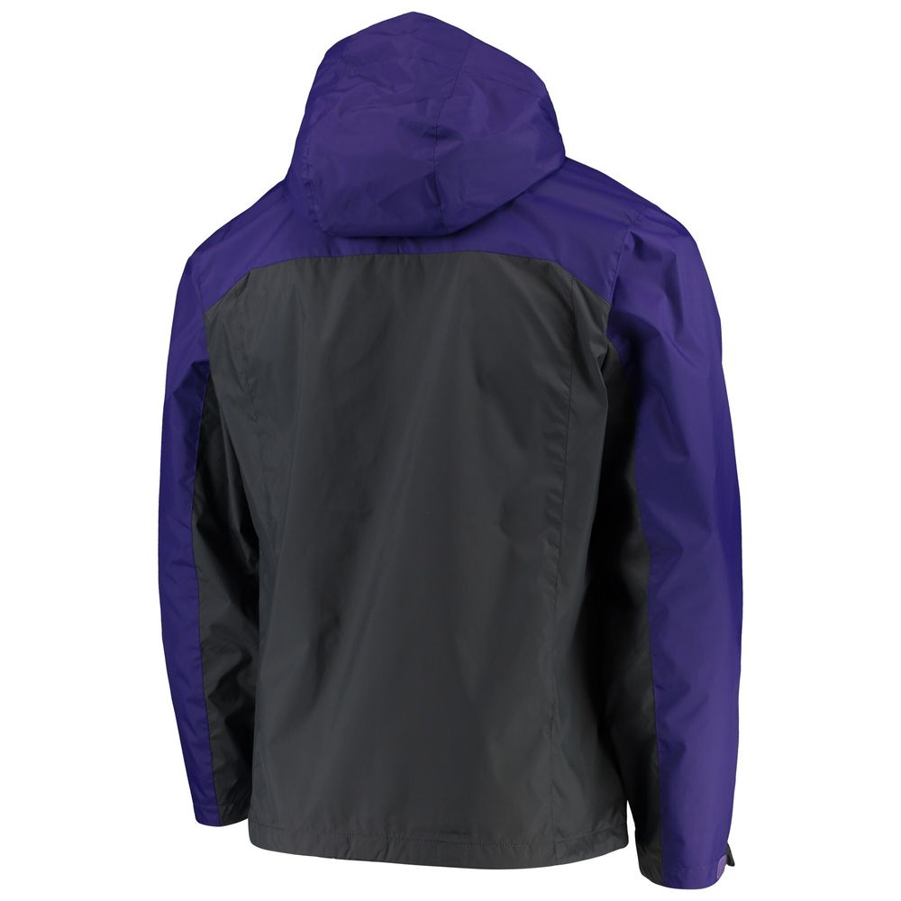 Men's Columbia Purple/Charcoal Washington Huskies Glennaker Storm Full-Zip Jacket