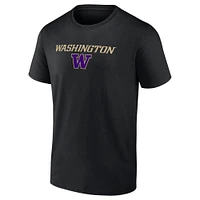 Men's Fanatics Black Washington Huskies Game Day 2-Hit T-Shirt