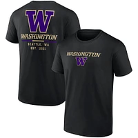 Men's Fanatics Black Washington Huskies Game Day 2-Hit T-Shirt