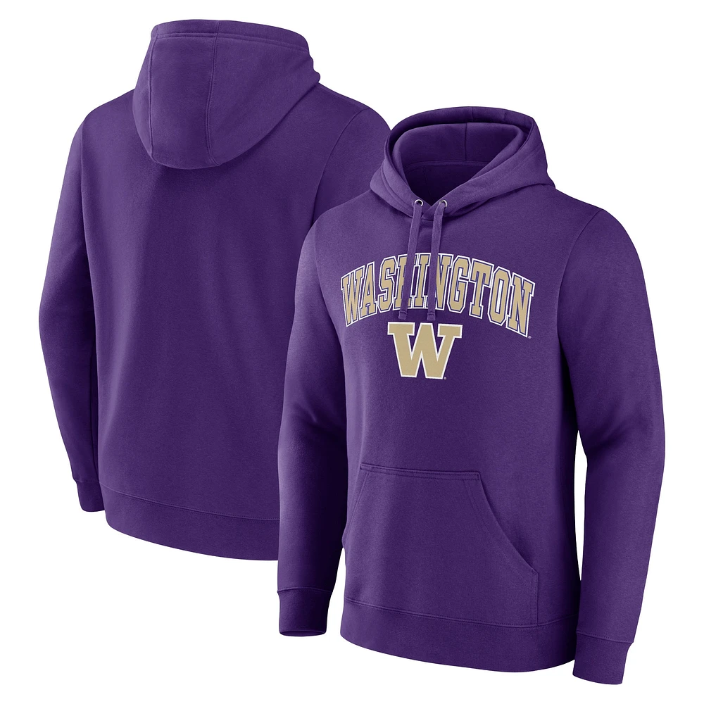 Men's Fanatics Purple Washington Huskies Campus Pullover Hoodie