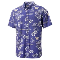 Chemise boutonnée classique pour homme Reyn Spooner Purple Washington Huskies