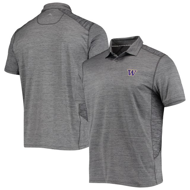 Polo Tommy Bahama gris Washington Huskies Delray IslandZone pour homme