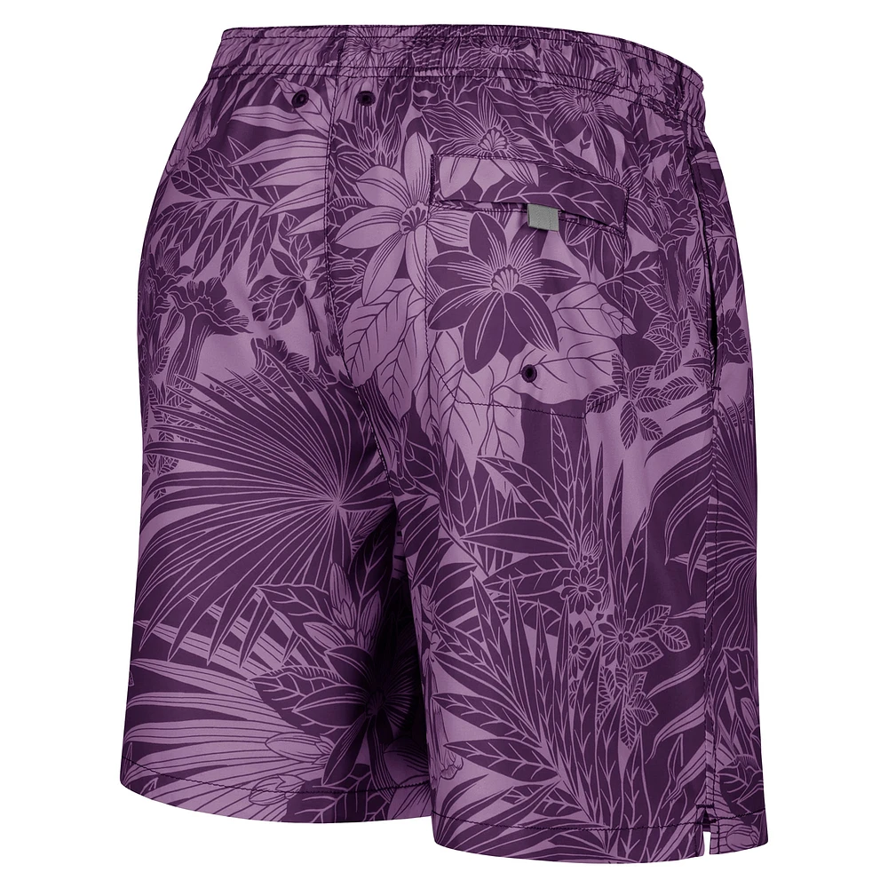 Men's Tommy Bahama Purple Washington Huskies Santiago Palms Board Shorts