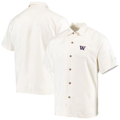 Texas Rangers Tommy Bahama Baseball Bay Button-Up Shirt - Navy