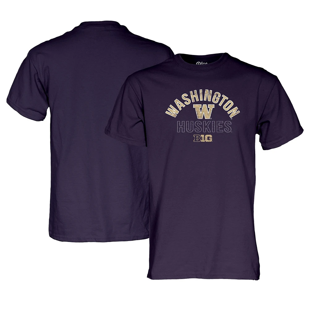 T-shirt unisexe bleu 84 violet des membres de la conférence Big Ten Washington Huskies