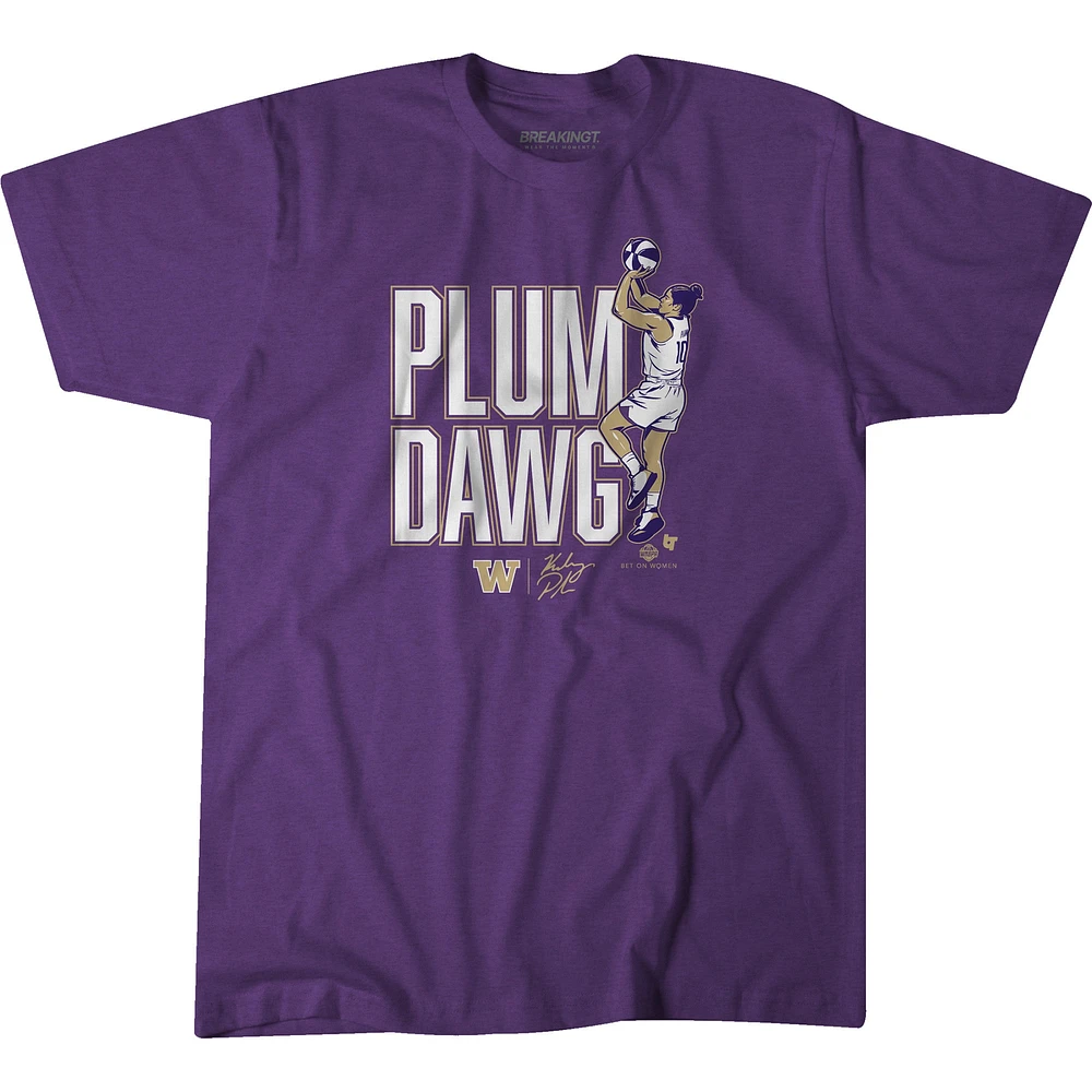 Unisex BreakingT Kelsey Plum Purple Washington Huskies Dawg T-Shirt