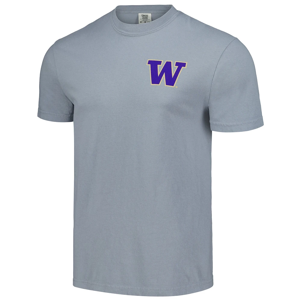 T-shirt unisexe gris Washington Huskies Hyper Local Malamute Circle