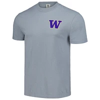 T-shirt unisexe gris Washington Huskies Hyper Local Malamute Circle
