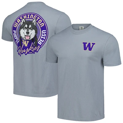 T-shirt unisexe gris Washington Huskies Hyper Local Malamute Circle