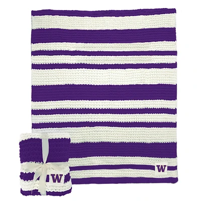 Washington Huskies 50" x 60" Cable-Knit Throw Blanket