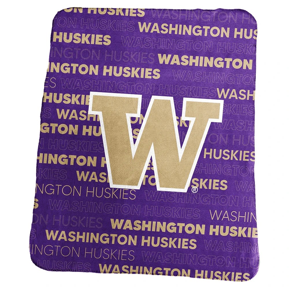 Couverture polaire classique Washington Huskies 50" x 60"