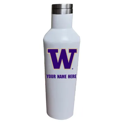 Washington Huskies 17oz. Personalized Infinity Stainless Steel Water Bottle - White