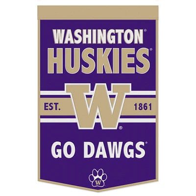 WinCraft Washington Huskies Bannière à slogan 24" x 38"