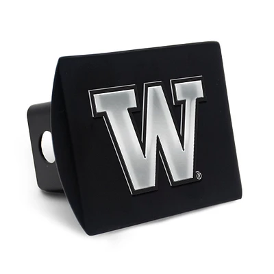 Housse d'attelage WinCraft Washington Huskies Premium en métal chromé avec logo