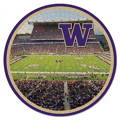 WinCraft Washington Huskies Round 500-Piece Puzzle