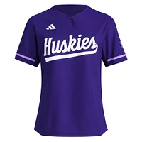 Maillot de softball réplique violet des Washington Huskies adidas pour femme