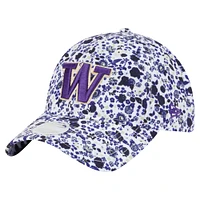 Women's New Era  White Washington Huskies Blooming 9TWENTY Adjustable Hat