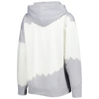 Women's Gameday Couture White/Gray Washington Huskies For the Fun Double Dip-Dyed Pullover Hoodie