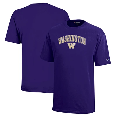 T-shirt violet avec logo en forme d'arc des Huskies de Washington pour jeunes champions