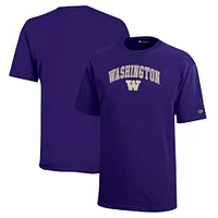 T-shirt violet avec logo en forme d'arc des Huskies de Washington pour jeunes champions