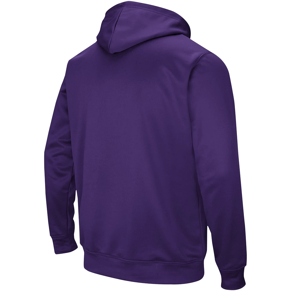 Sweat à capuche violet avec grand logo des Washington Huskies du Colisée pour jeunes